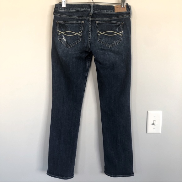 Abercrombie & Fitch Low Rise Distressed Slim Straight Jeans, Size 0, Waist 25 - Picture 16 of 16
